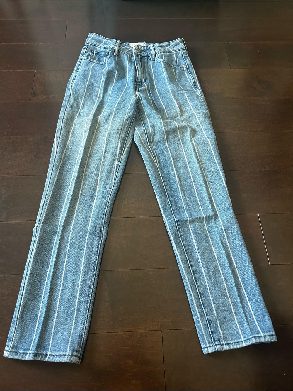 PacSun Blue Pinstripe Straight Jeans